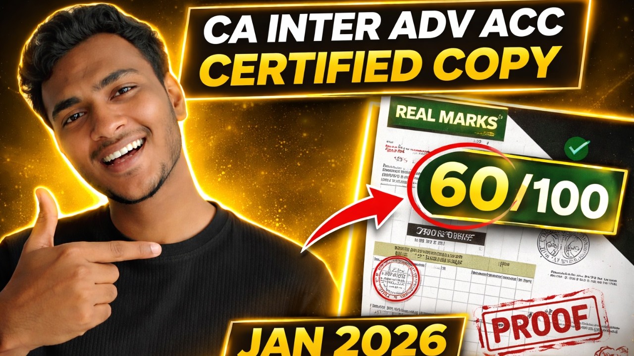 Как я получил 60 баллов на экзамене CA Inter Advanced Accounting (подробный разбор заверенной копии)