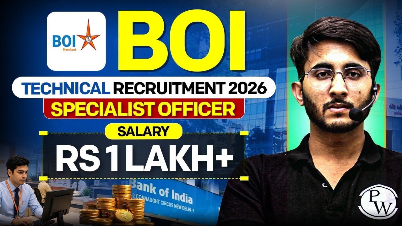 BOI SO Technical Recruitment 2026 | Eligibility, Salary, Syllabus & Exam Date | Notification Out