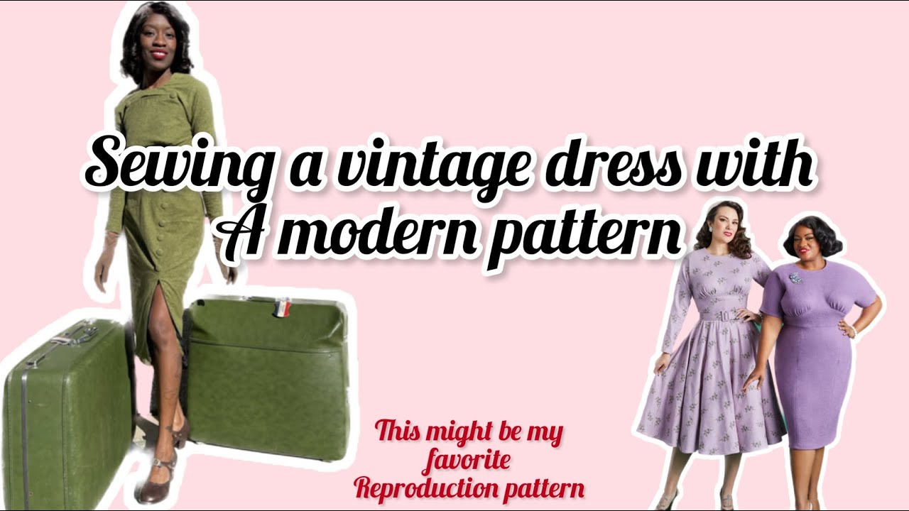 Sewing a Vintage dress with a modern pattern! Gertie’s Peggy bodice