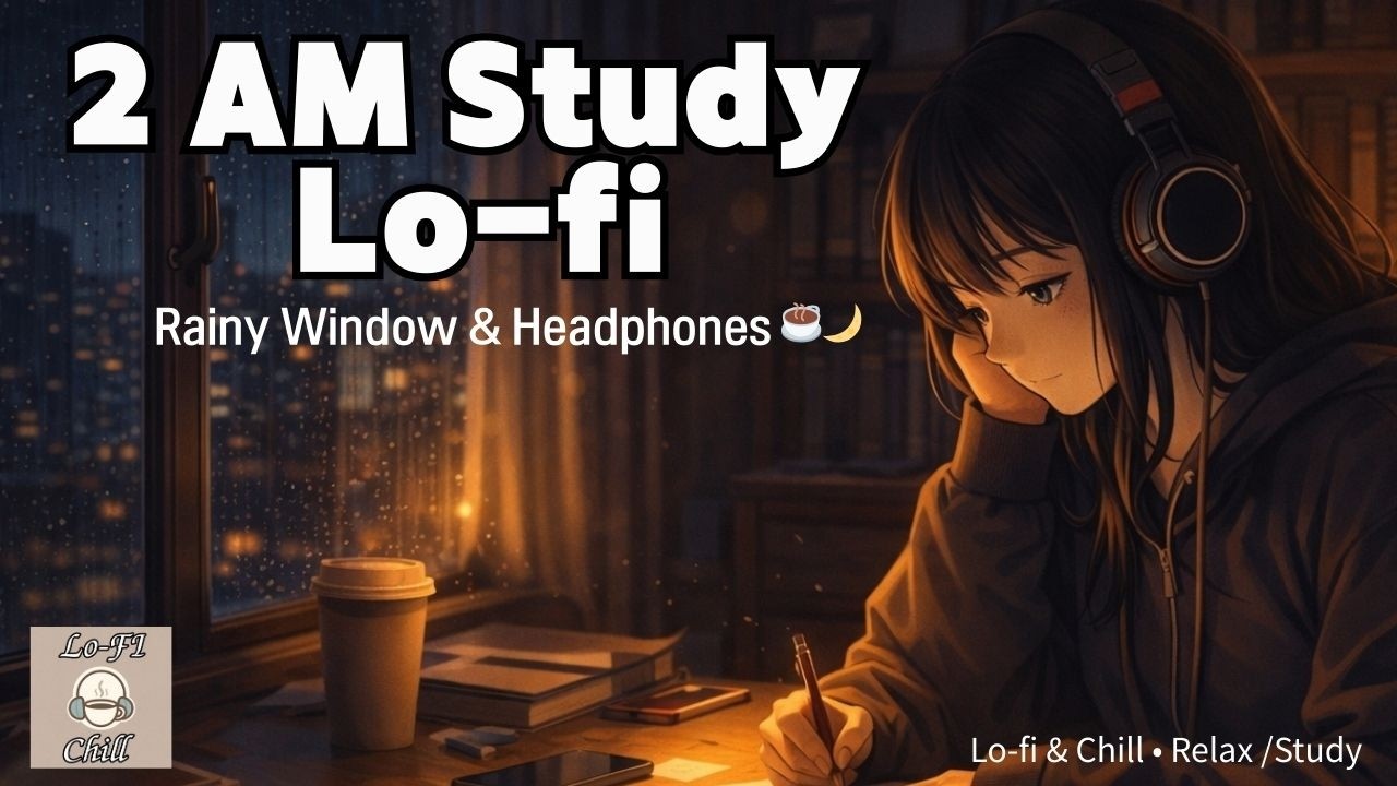 Midnight Study Session   Rain Outside, Focus Inside 🌧️📚