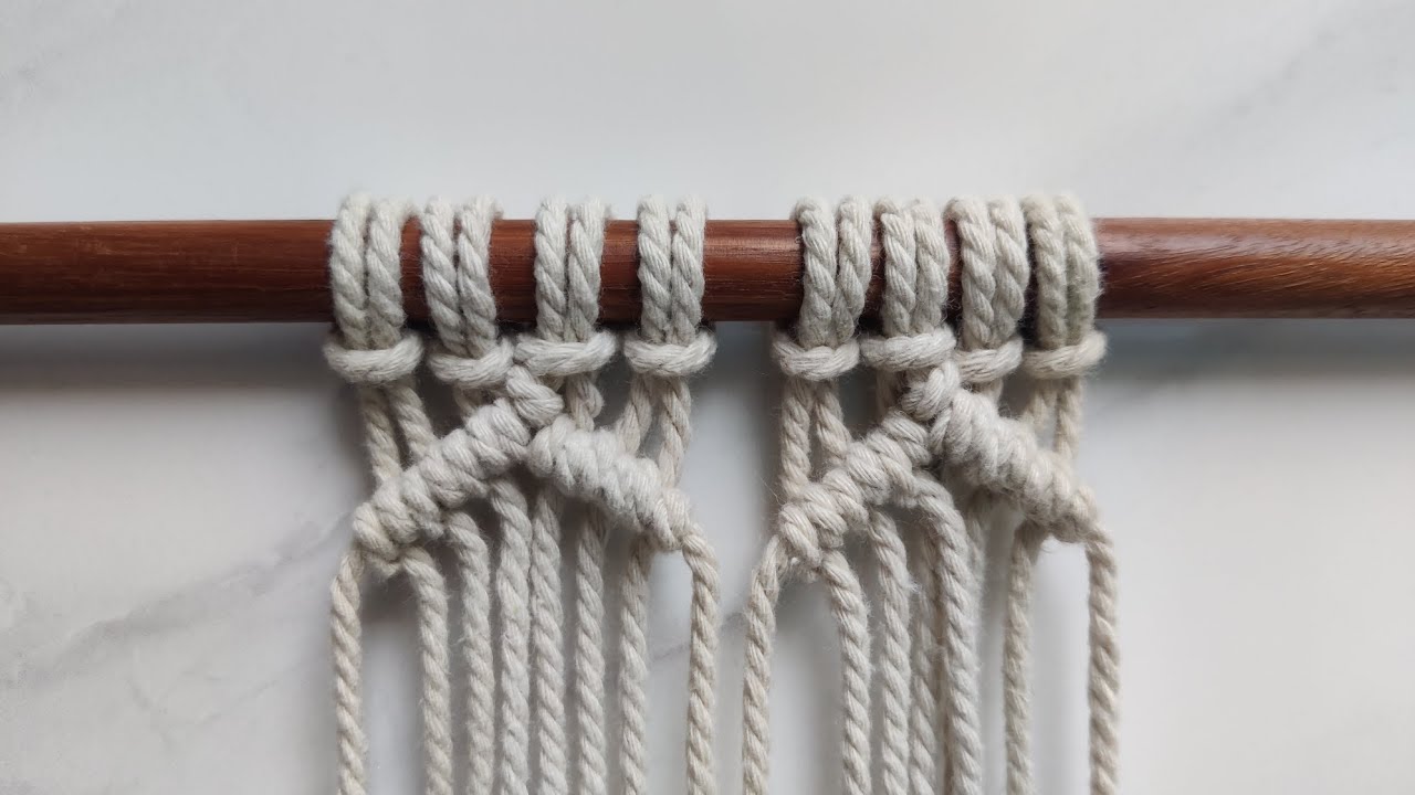 Macrame Double Half Hitch Knot | Macrame for Beginners Class 242 | Macrame Classes 242 | DIY Macrame