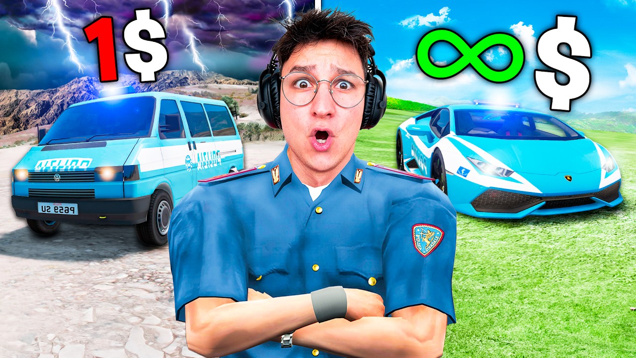 POLIZIA DA 1$ VS 1.000.000$ su GTA 5!