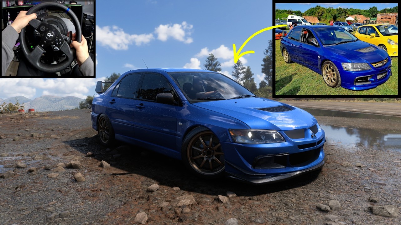 Driving My IRL 600HP Evo 9 - Forza Horizon 5 | Steering Wheel Gameplay
