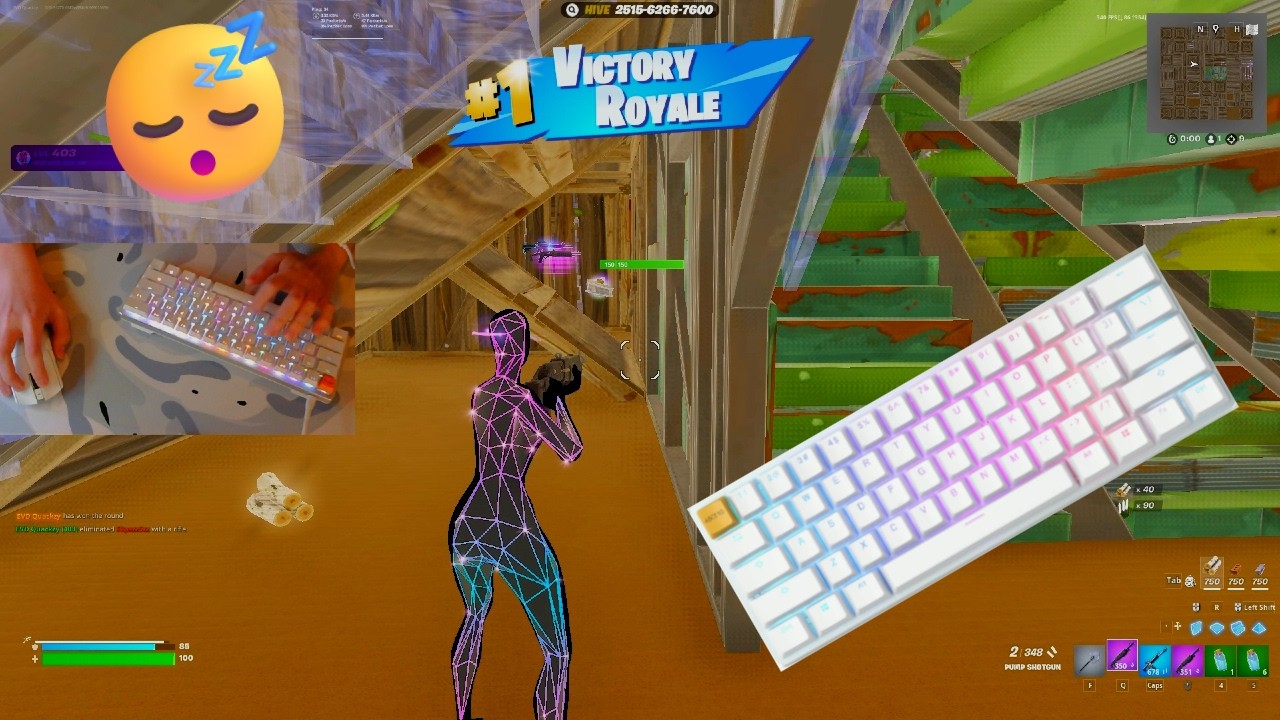Glorious GMMK Pro ASMR 😴 Fortnite Box Fights 🏆 Satisfying Keyboard Fortnite 240 FPS 4K