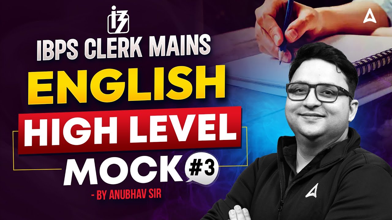 IBPS Clerk Mains English 2025 | English Mock Test Practice #3 | Most Expected Questions