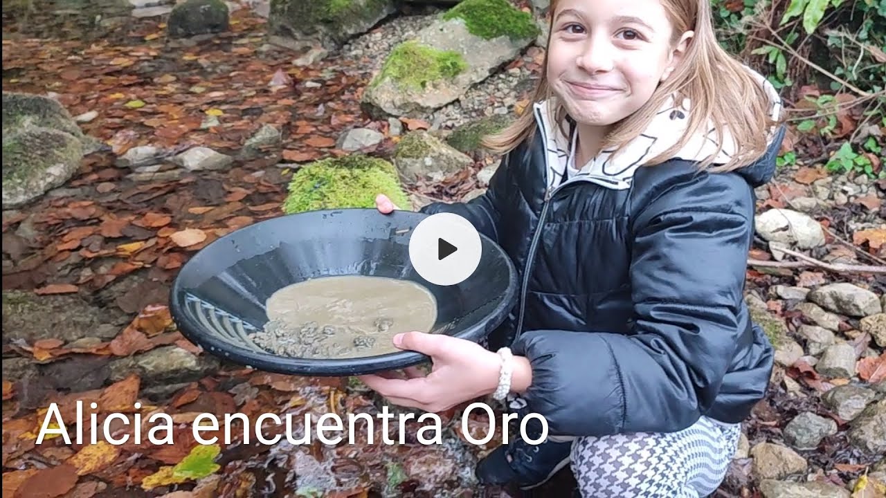Pequeña Alicia encuentra Oro con ayuda de su familia 