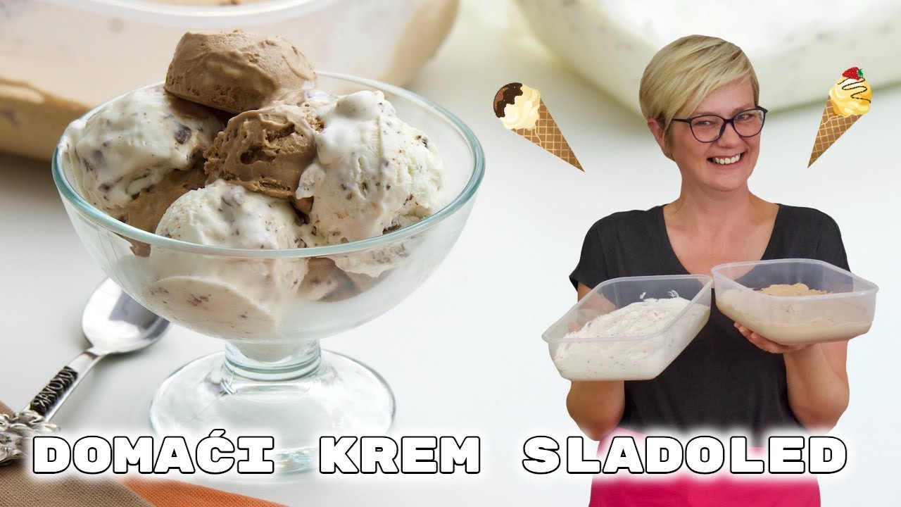 DOMAĆI KREM SLADOLED BEZ JAJA - najbolja verzija sladoleda!!! • ReciPeci Sandre Gašparić