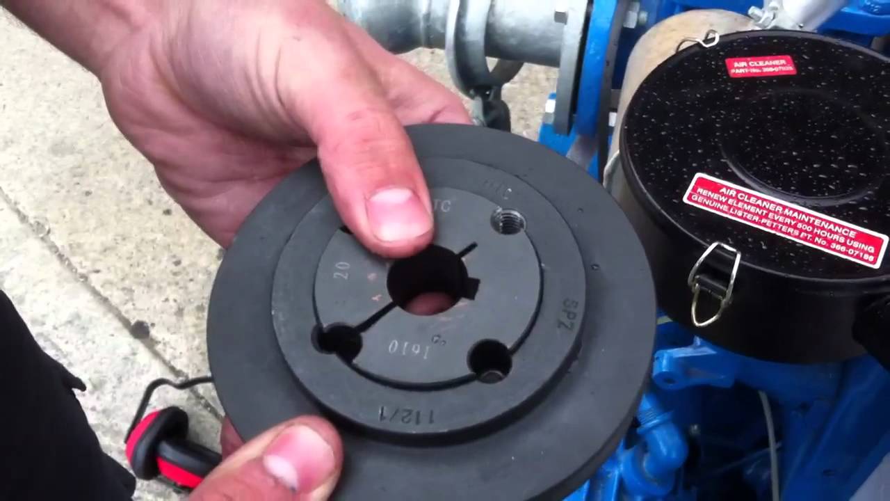 Taper lock pulley on a Sykes Water Pump