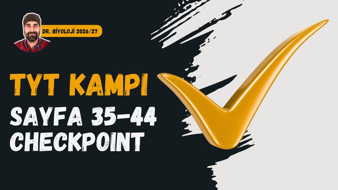 Enzimler ve Vitaminler Checkpoint | Biyoloji 2026-2027 | Dr. Biyoloji