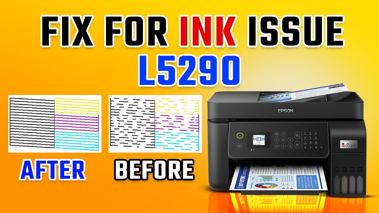 Как исправить проблему с цветом на Epson L5290 | Пошаговое руководство по дюзам и качеству печати