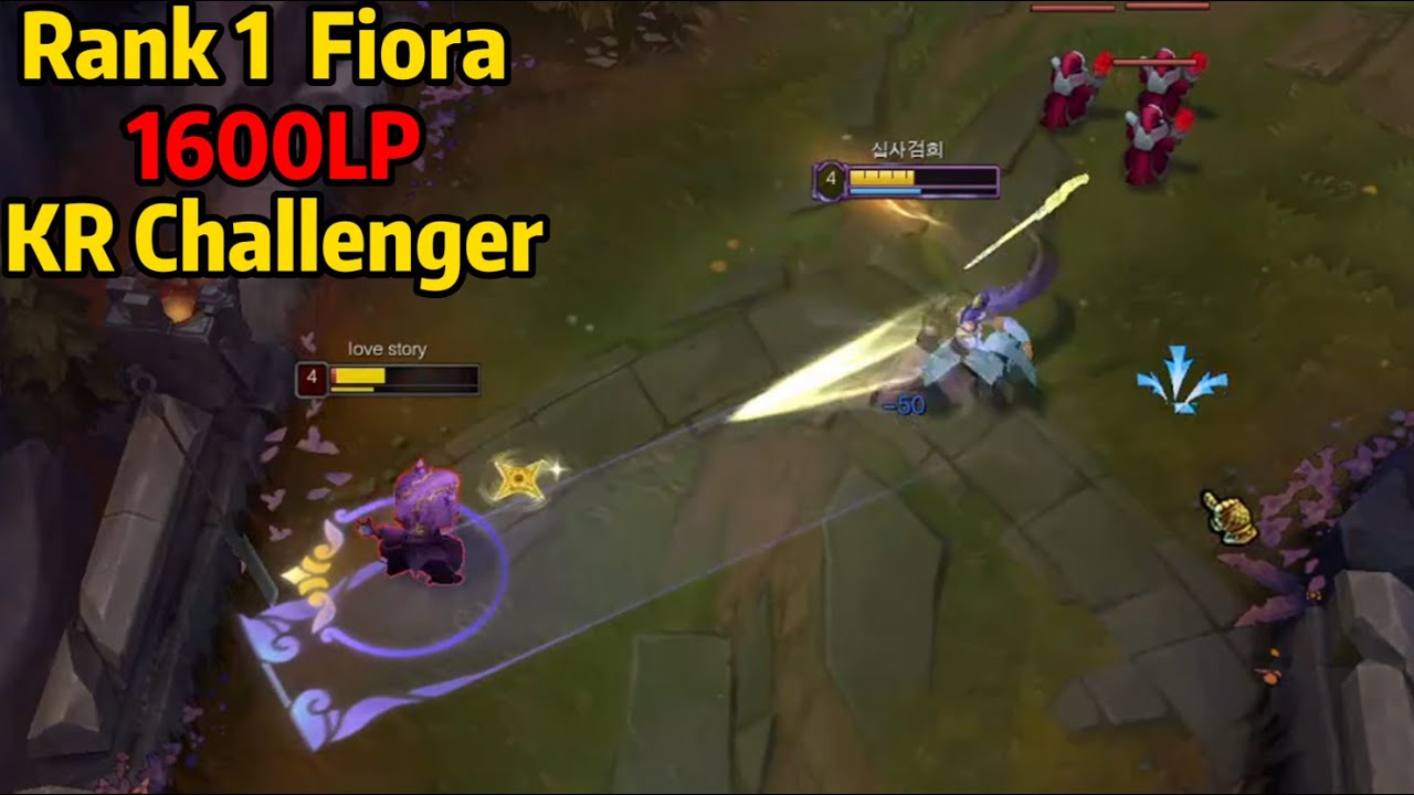 Rank 1 Fiora: How This Guy Reached 1664LP Rank 9 in KR Server!