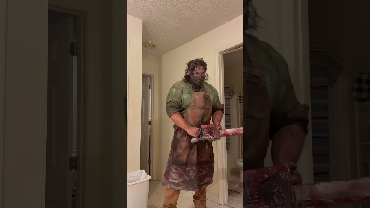 Leatherface Texas Chainsaw Massacre the Beginning cosplay#horrormovie #Leatherface#Texaschainsaw