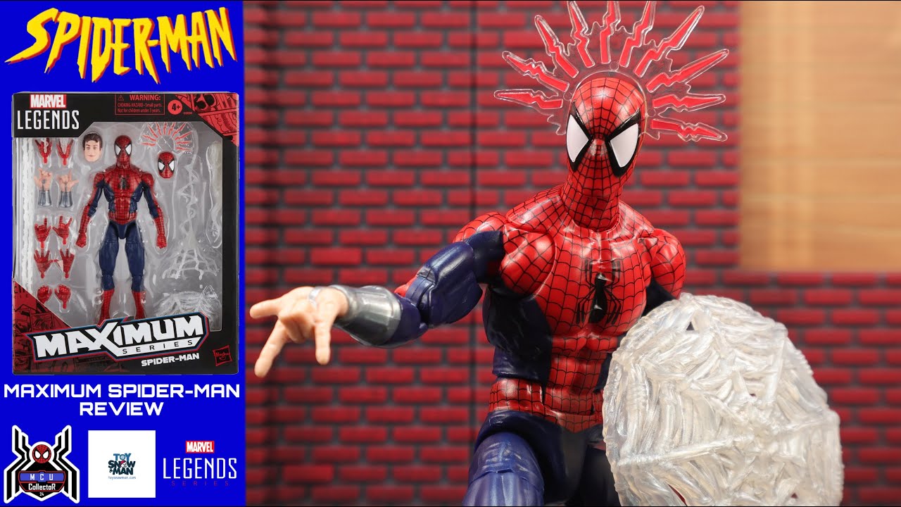 Marvel Legends Maximum Series SPIDER-MAN McFarlane Peter Parker Comic Figure Review