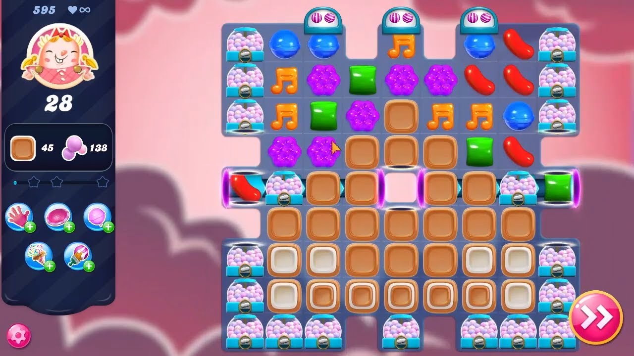 Candy Crush Saga LEVEL 595 NO BOOSTERS (new version)🔄✅