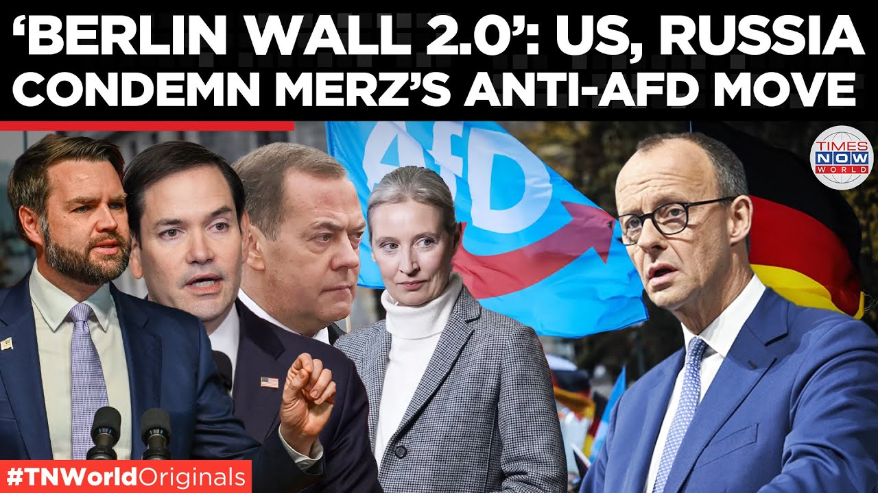 US and Russia Unite to Slam Germany&rsquo;s Shocking Move Against AfD Opposition! | Times Now World