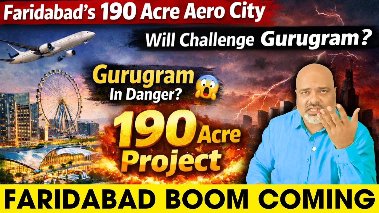 Faridabad में 190 Acre Aero City 🔥 Gurugram को देगा सीधी टक्कर? | Property Mishra Show