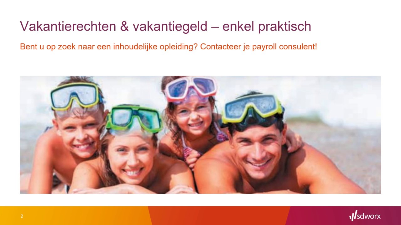 Vakantiegeld en vakantierechten - enkel praktisch