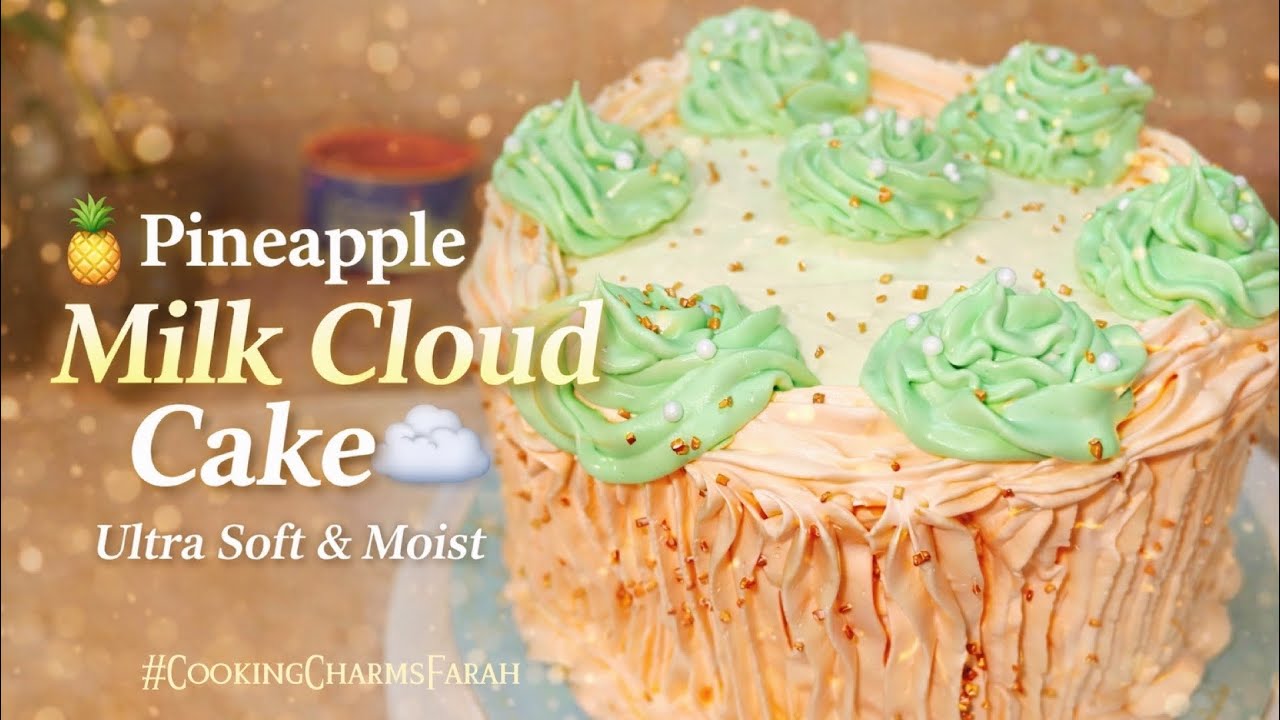 “Bakery Jaisa Soft Cake Ghar Par”“Milk Soaked Pineapple Cloud Cake”