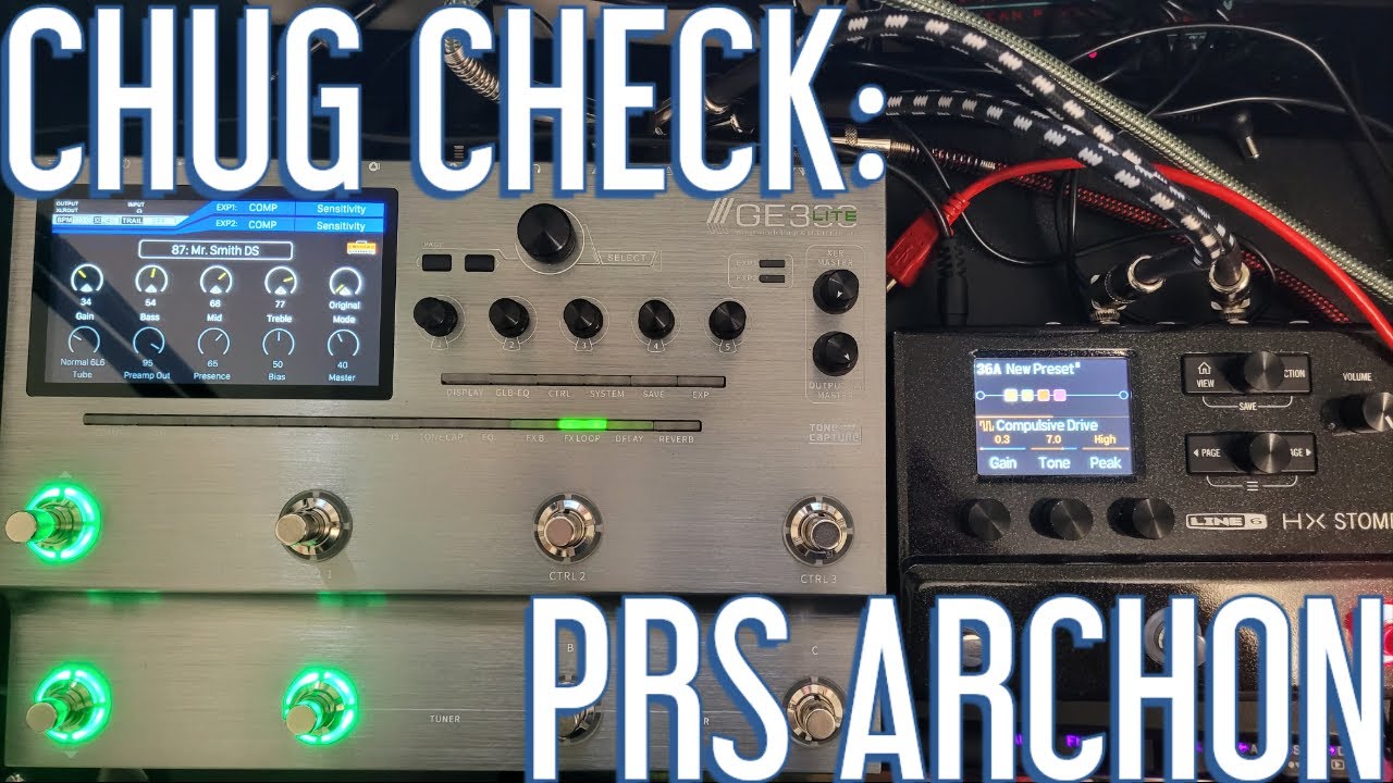 Mooer GE300 VS Line 6 HX Stomp PRS ARCHON MODEL | CHUG CHECK