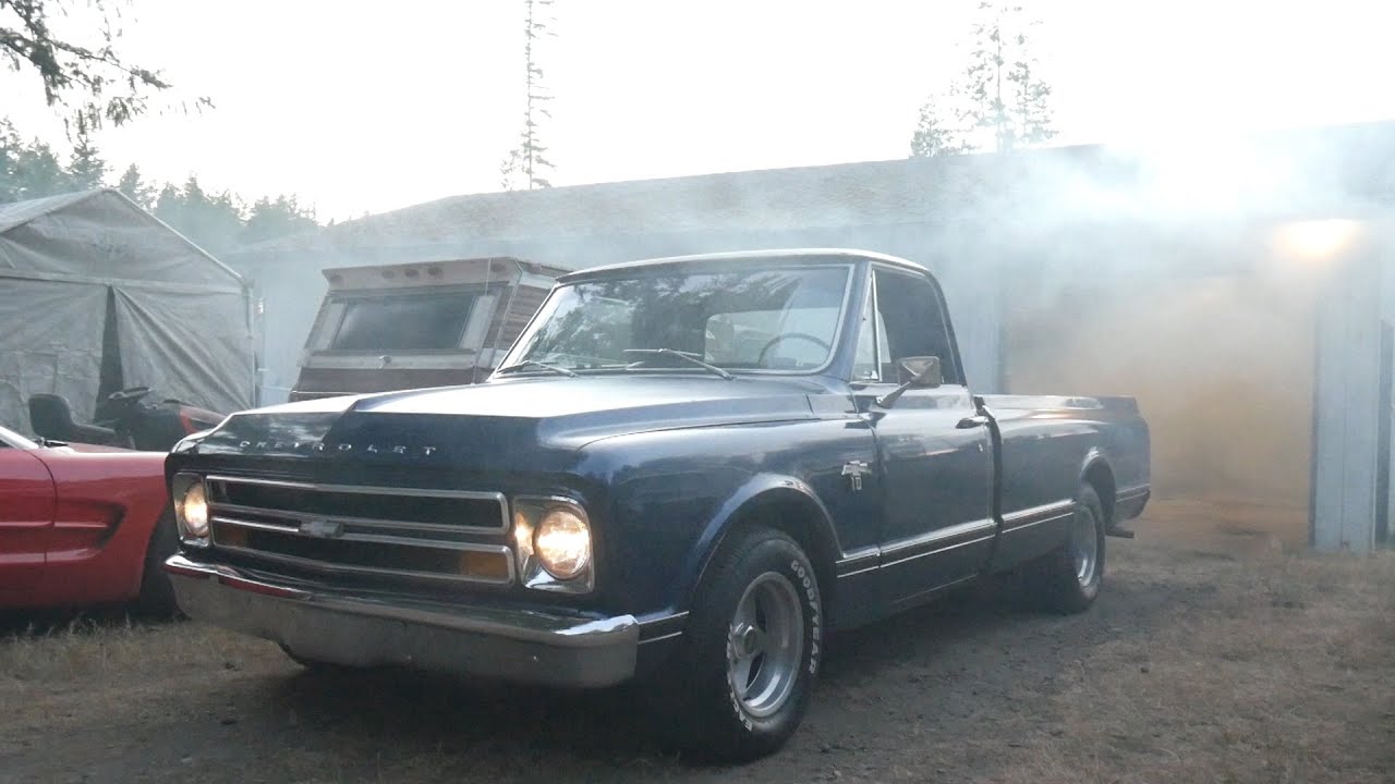Lowering the '67 C10 the Right Way + Garage Burnout