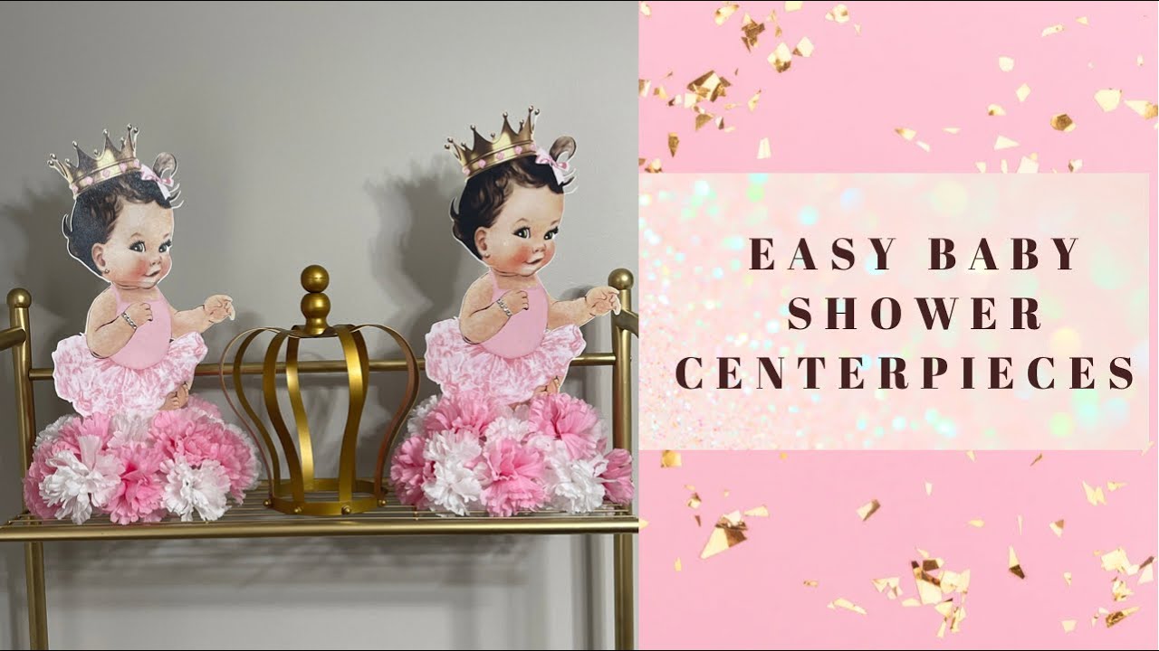 Dollar Tree DIY Baby Shower Centerpiece | Princess Theme
