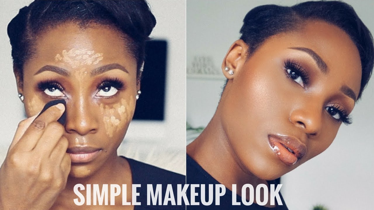 SIMPLE NEUTRAL MAKEUP LOOK FT DECK OF SCARLET | DIMMA UMEH