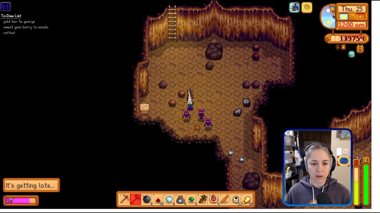 Stardew VOD - First Skull Caverns Dive!