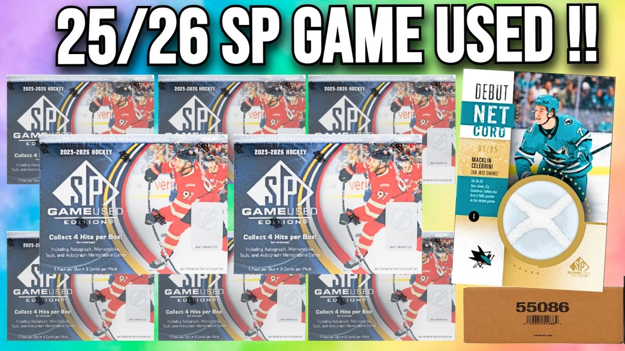 2025-26 Upper Deck SP Game Used Hockey CASE BREAKS !! 🔥