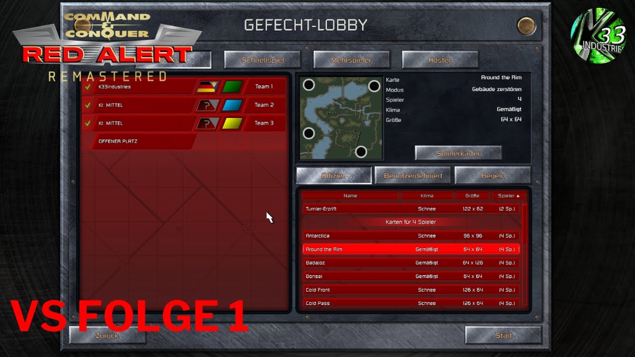 C&C Alarmstufe Rot Remastered VS Folge 1 - Alle gegen Alle