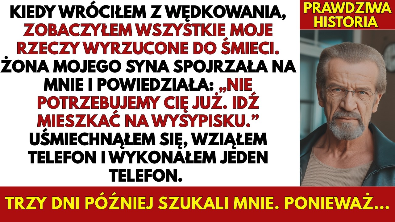 Mój Syn I Jego Żona Wyrzucili Wszystkie Moje Rzeczy Do Śmieci I Mnie Wyrzucili — Trzy Dni Później…