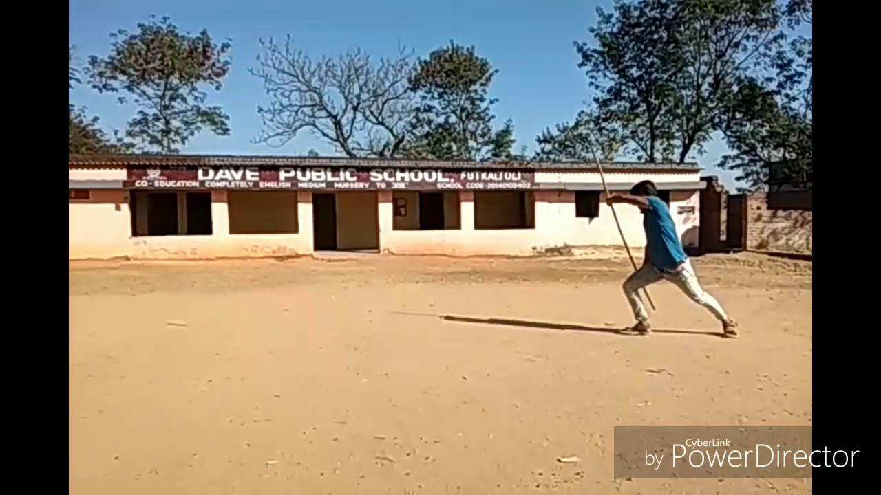 Chinese Style Martial Arts Bo Staff Demonstration