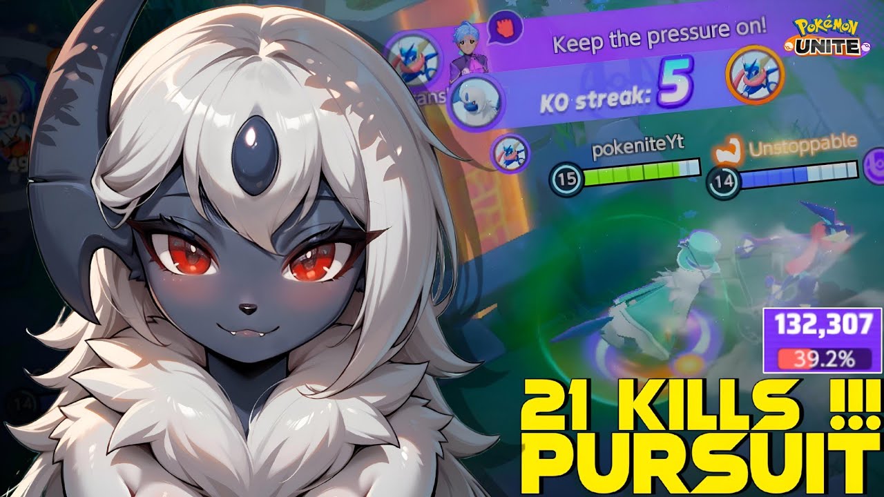 21 KILLS !!! ABSOL BADLY PUNISHED ENEMIES WITH ONE SHOT PURSUIT 😲 | POKEMON UNITE