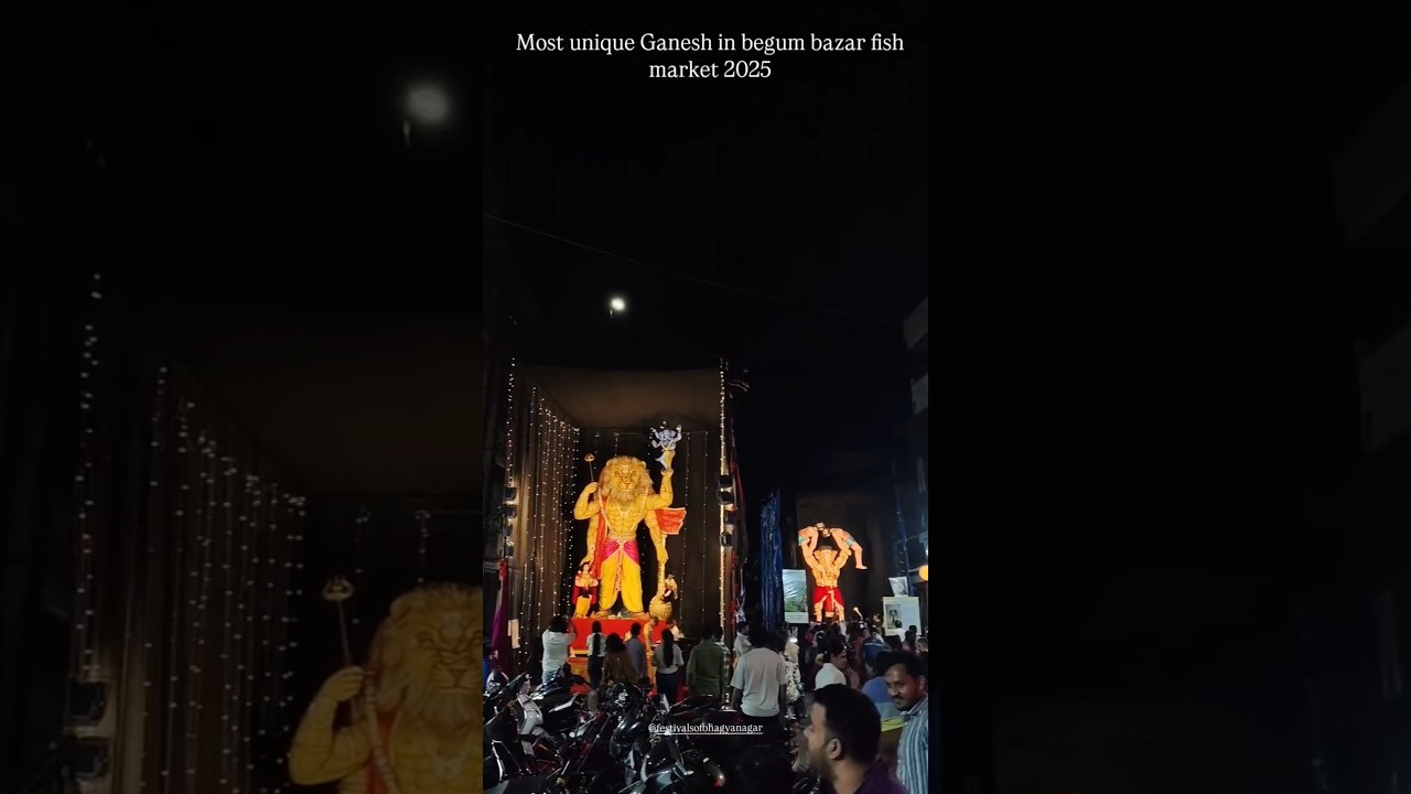 begum bazar fish market 2 #ganesh #bappa #bappamorya #begumbazar #begumbazarganesh #trending #viral