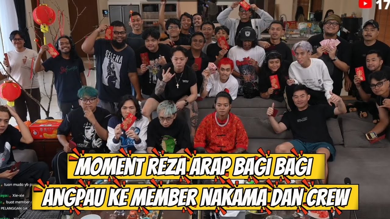 YB bagi bagi angpau ke member nakama dan CREW #marapthon #yb #aaaclan 