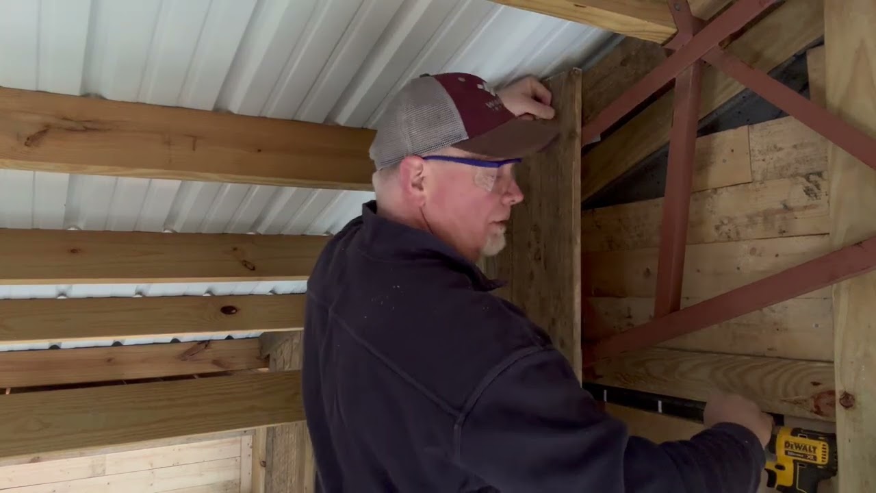 Stunning Stained Wood Accent Wall! Barn Build Series - Interior Transformation!