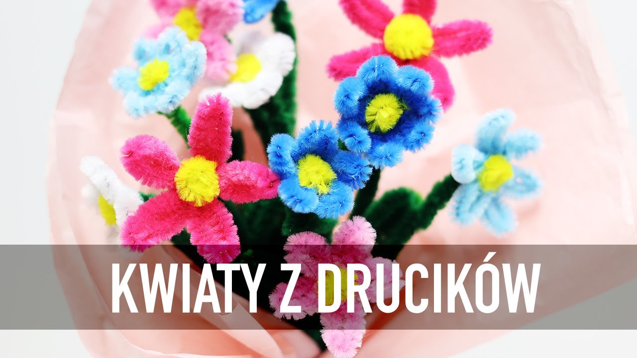 Bukiet kwiatów z kreatywnych drucików! DIY! Zrób to sam!