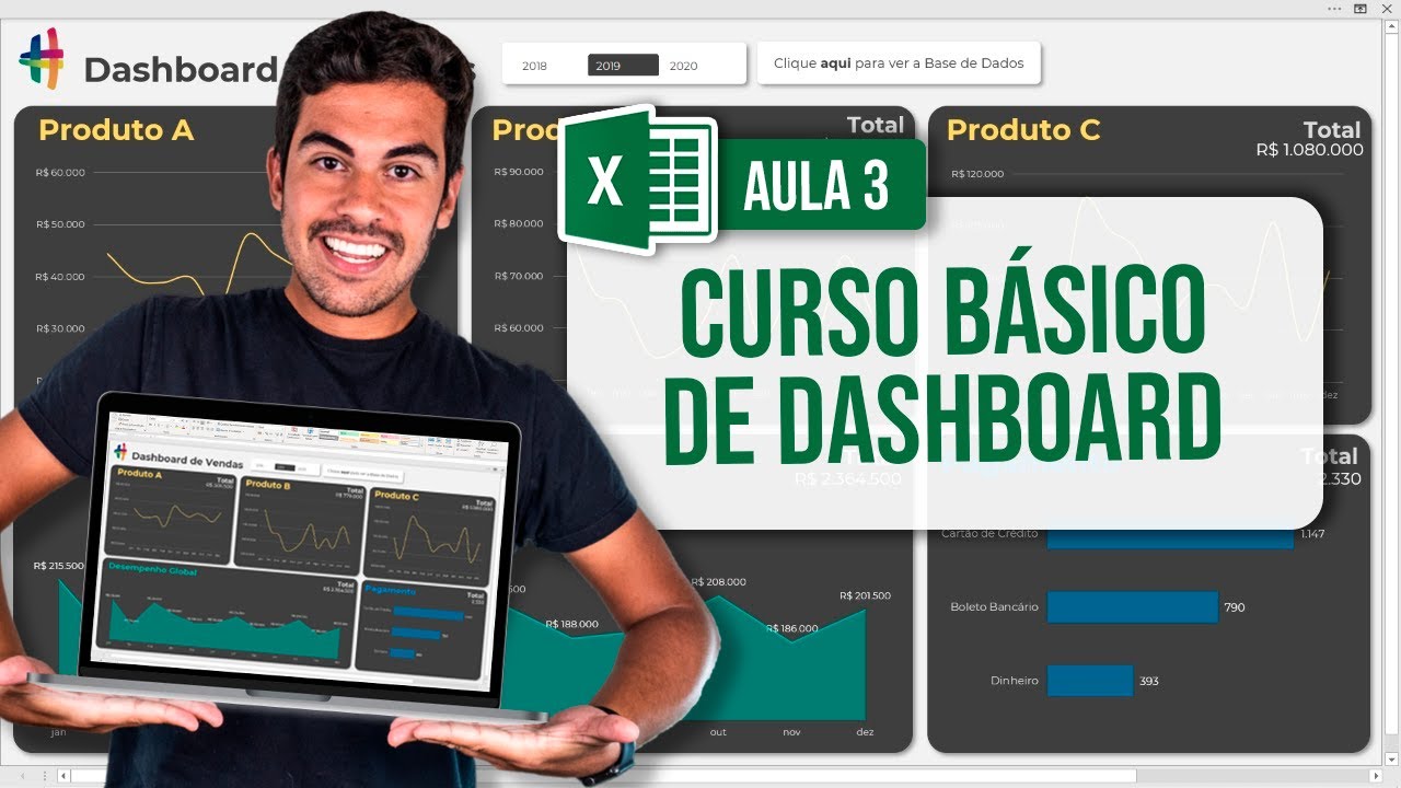Curso Básico de Dashboard no Excel - Aula 3/4