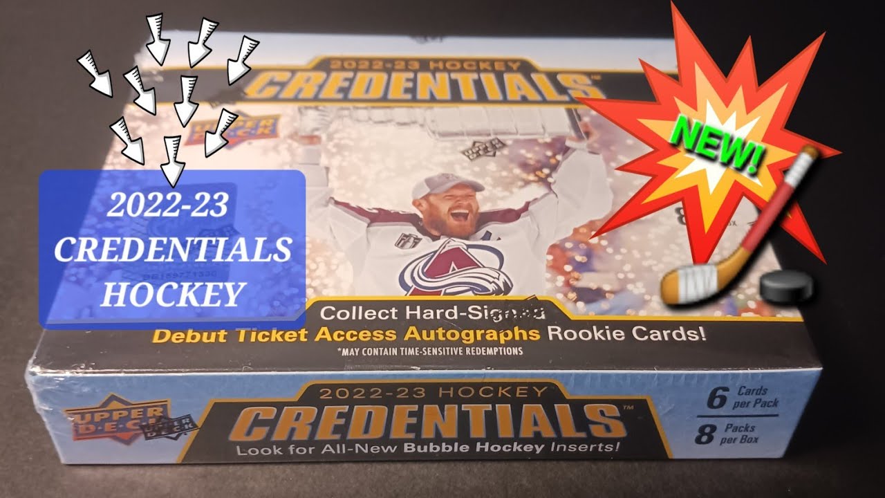 NEW! 2022-23 UPPER DECK CREDENTIALS HOCKEY HOBBY BOX BREAK - IS IT BETTER THIS YEAR? #hockeycards