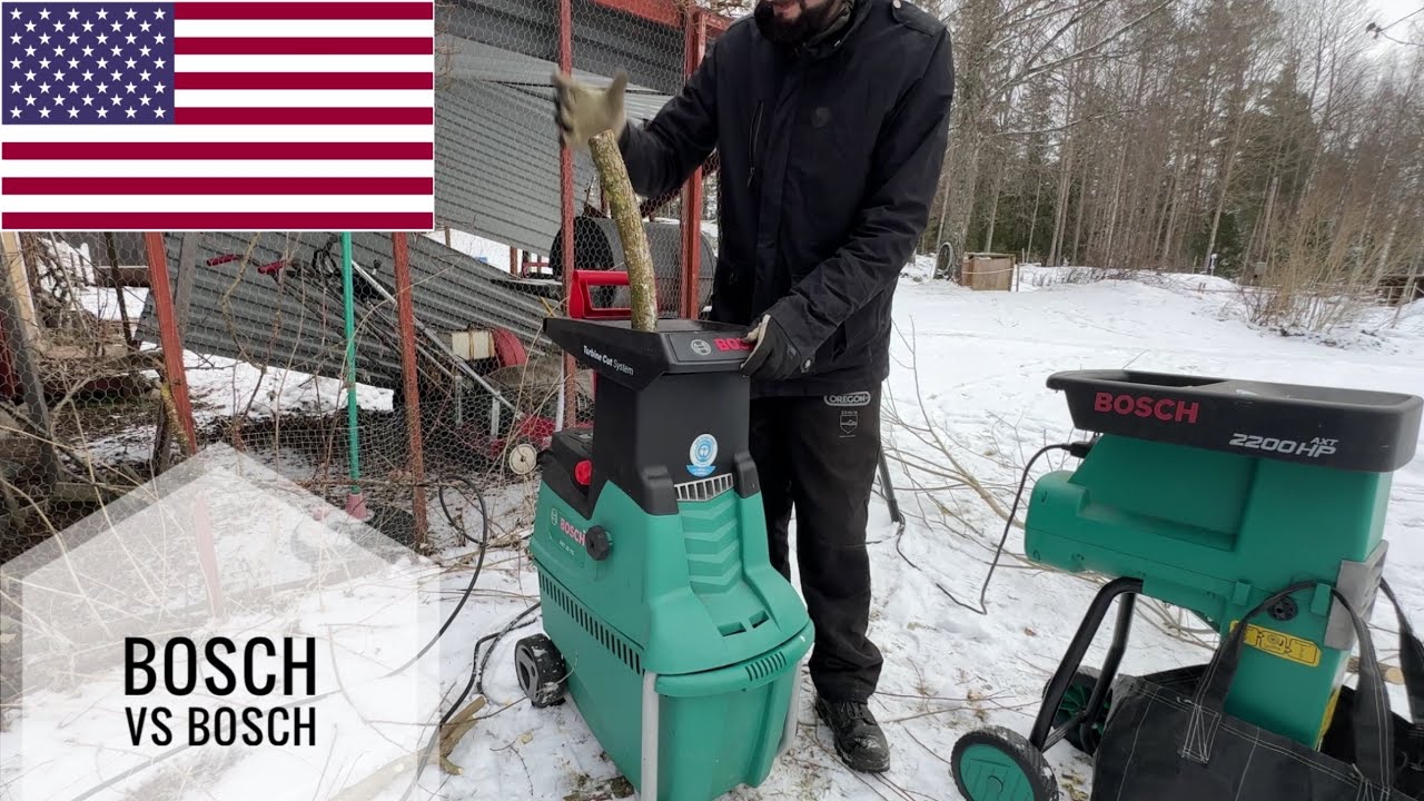Bosch AXT 25 TC VS AXT 2200 HP. Testing max capacity of my garden shredders / chippers.