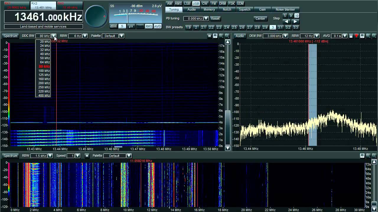 Various CODAR (Costal Radar) Transmissions