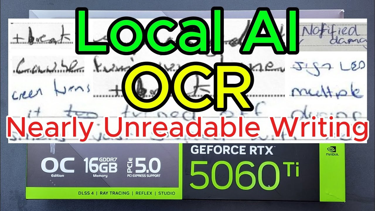 Local AI performs OCR on nearly unreadable handwriting, which has real world uses