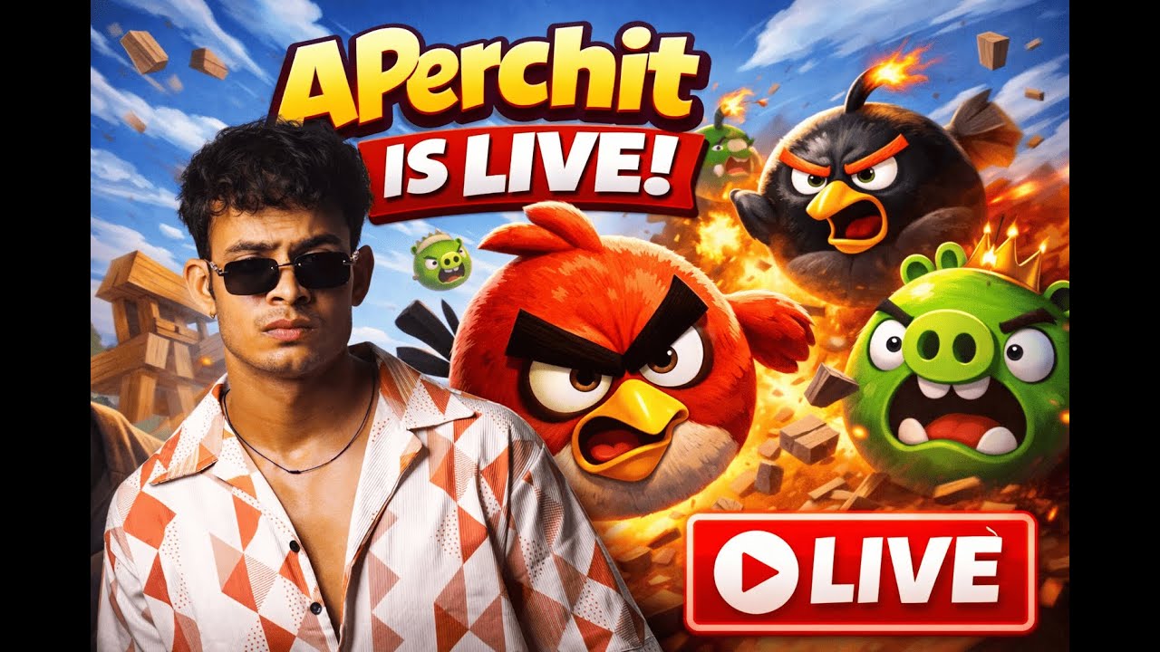 Angry Birds Fun Gameplay for Kids 🐦🎯 Aperchit Is Live| APERCHIT IS BACK!! SHORTS