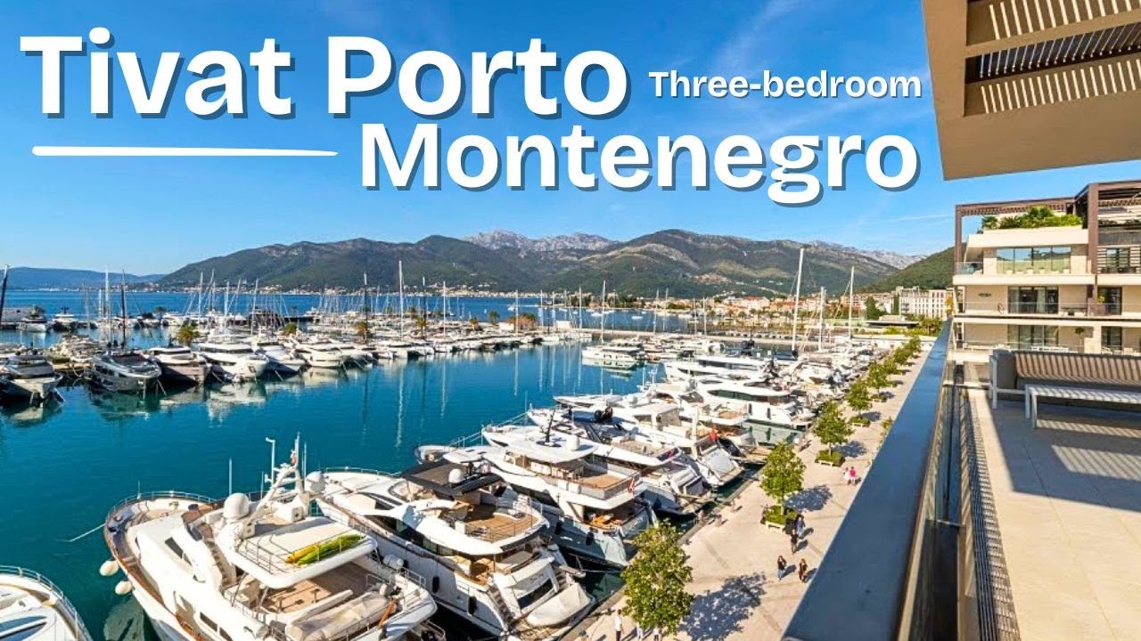 Luxury Three-Bedroom Apartment on the First Line to the Sea in Porto Montenegro
