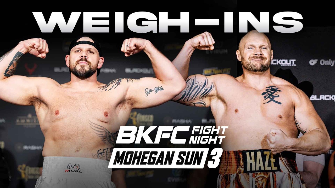 Weigh-In: BKFC FIGHT NIGHT MOHEGAN SUN PORTER vs WILSON | LIVE!