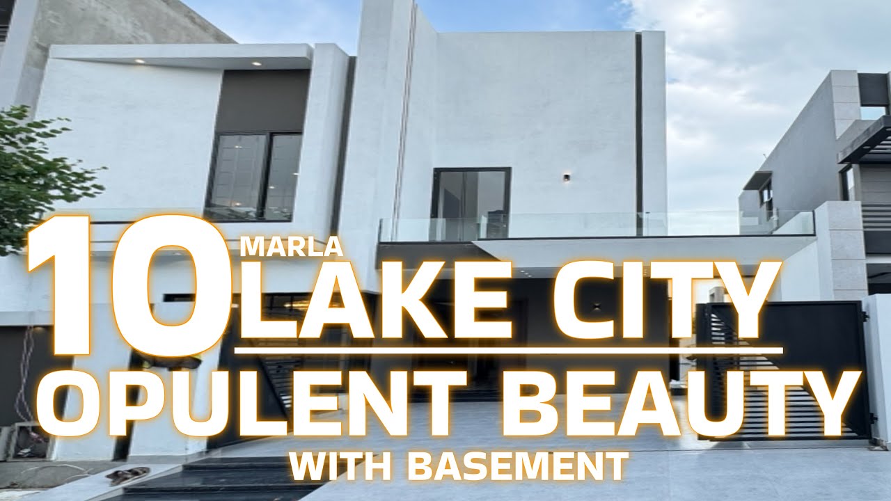 Find Your OPULENT BEAUTY 10 Marla House With BASEMENT For Sale in Lake City Lahore