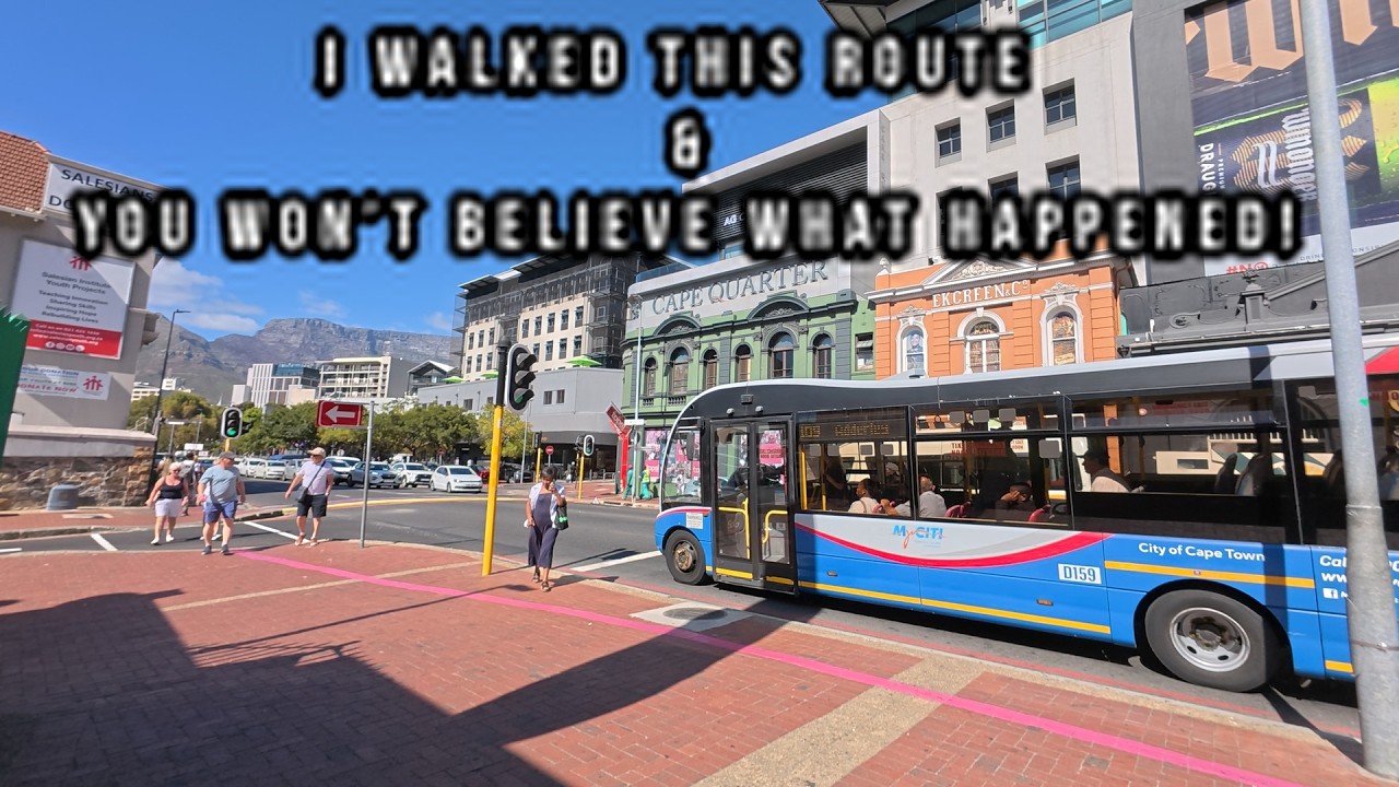 🚶‍♂️ I Walked From Cape Town Train Station to DHL Stadium & THIS Happened! 🇿🇦