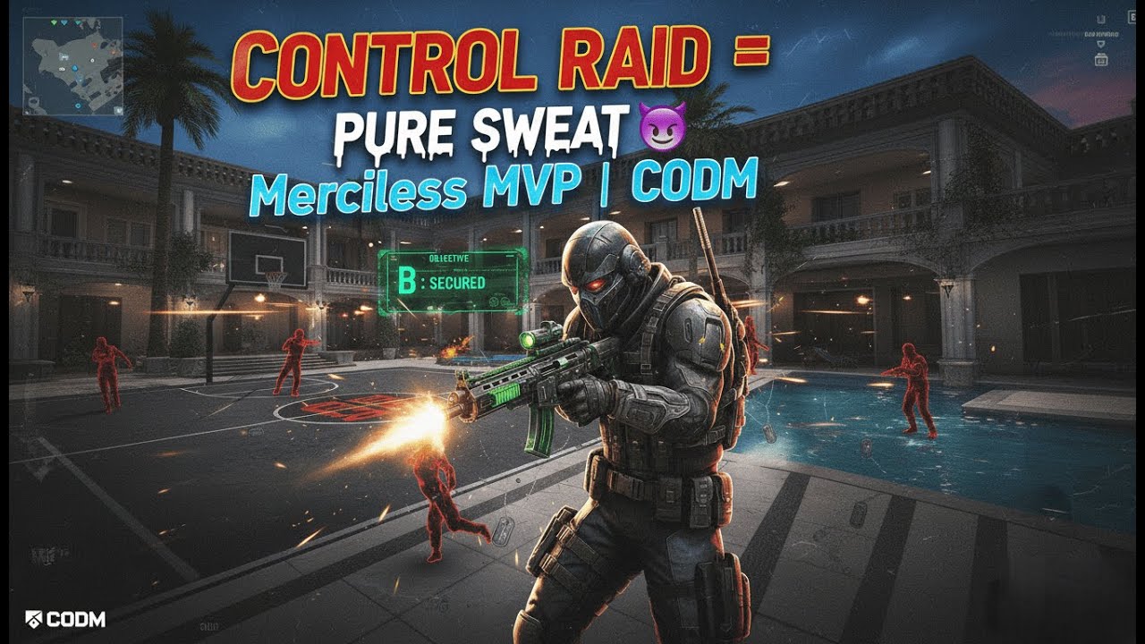 Merciless Carry on CONTROL RAID 💀🔥 MVP Gameplay | COD Mobile