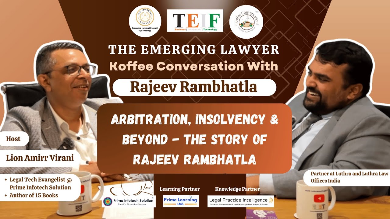 Арбитраж, банкротство и многое другое – история Раджива Рамбхатлы | Кофейная беседа @TEIF