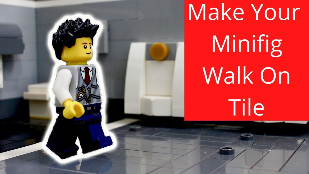 Make Your Minifigure Walk On Tile | Stop Motion Tutorial