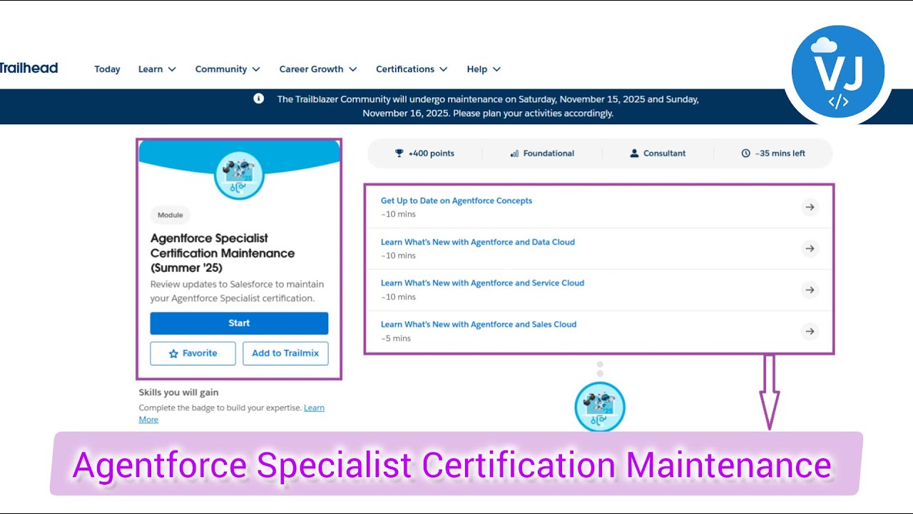 Stay Certified! Agentforce Specialist Maintenance (Summer &rsquo;25) | Salesforce 2025 Updates 🚀